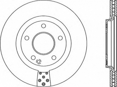 OPEN PARTS bda205420 -  Тормозной диск